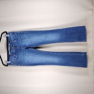 Express Stella Boot Cut Regular Fit Low Rise Casual Stretchy Denim Blue Jean